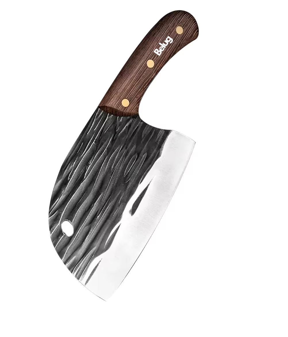 Cuchillo De Corte Pesado De Hueso Cuchillo De Carnicero Belug Negro