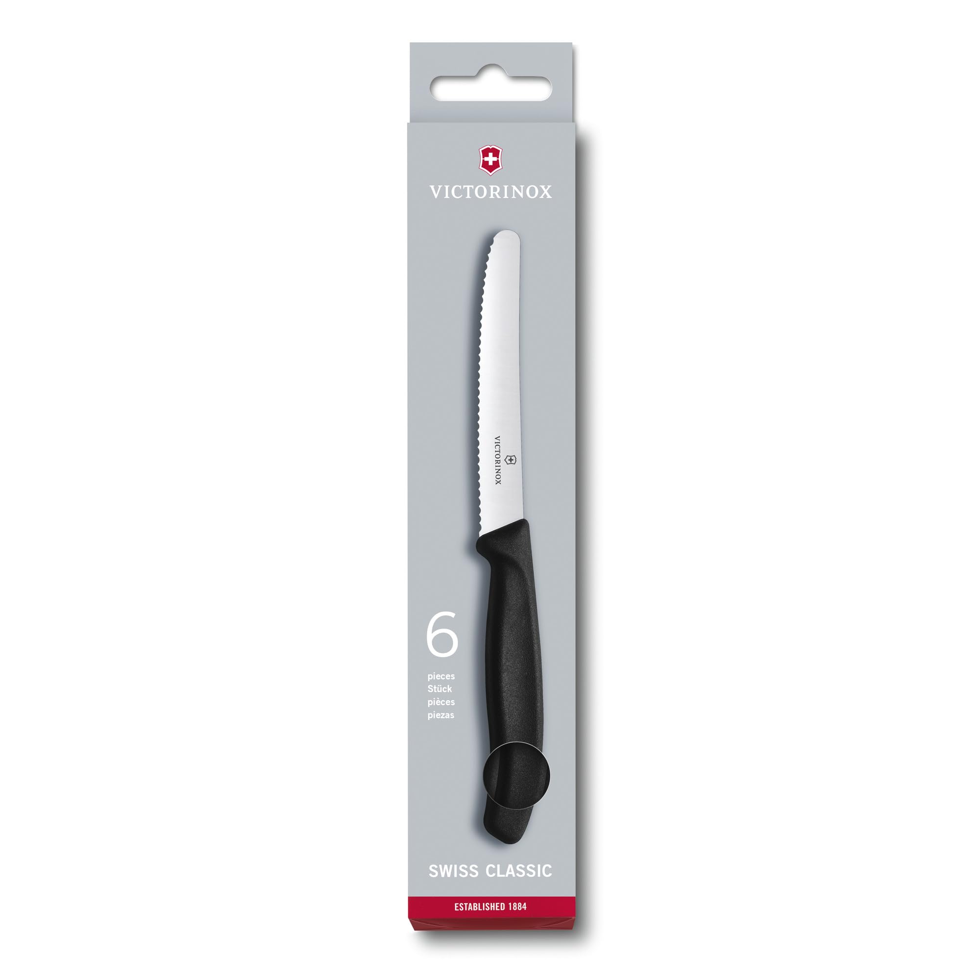 Juego De Cuchillos Victorinox Swiss Classic Para Tomate Y Mesa, Juego De 6 - Venta Internacional.