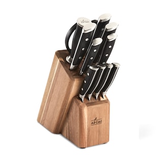 Foto 1 | Juego De Cuchillos De Acero Inoxidable Alemán Forjado Totalmente Revestido, 12 Piezas - Venta Internacional.