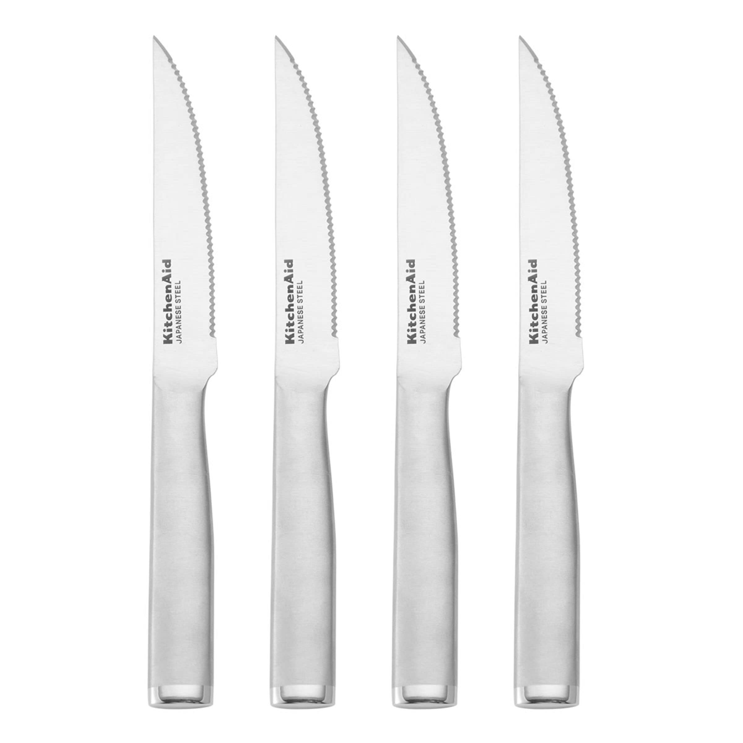Foto 2 pulgar | Juego De Cuchillos Para Carne Kitchenaid Gourmet Forged 4 Piezas De Acero Inoxidable - Venta Internacional.
