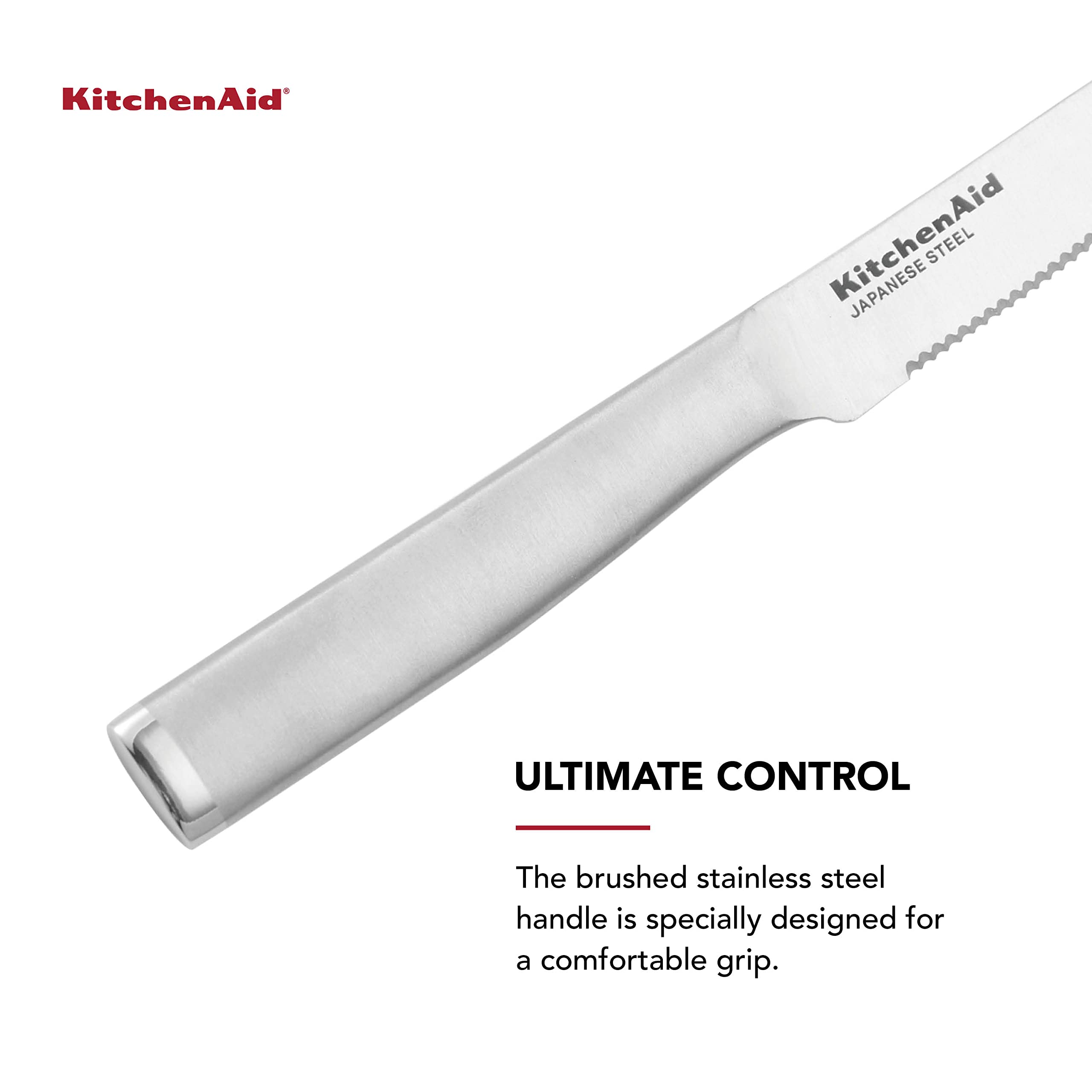 Foto 5 pulgar | Juego De Cuchillos Para Carne Kitchenaid Gourmet Forged 4 Piezas De Acero Inoxidable - Venta Internacional.