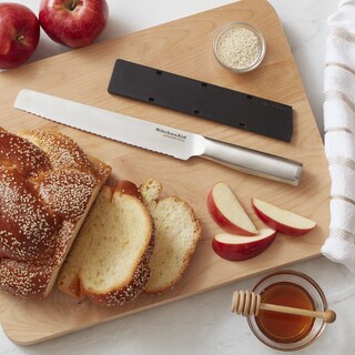 Foto 6 | Cuchillo Para Pan Kitchenaid Gourmet Forjado Con Triple Remache, 20 Cm, Negro - Venta Internacional.