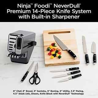 Foto 2 | Juego De Cuchillos Ninja Foodie Neverdull Premium German Inoxidable Set - Venta Internacional.