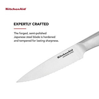 Foto 2 | Cuchillo Kitchenaid Gourmet De Acero Inoxidable Forjado De 14 Cm Con Funda - Venta Internacional.