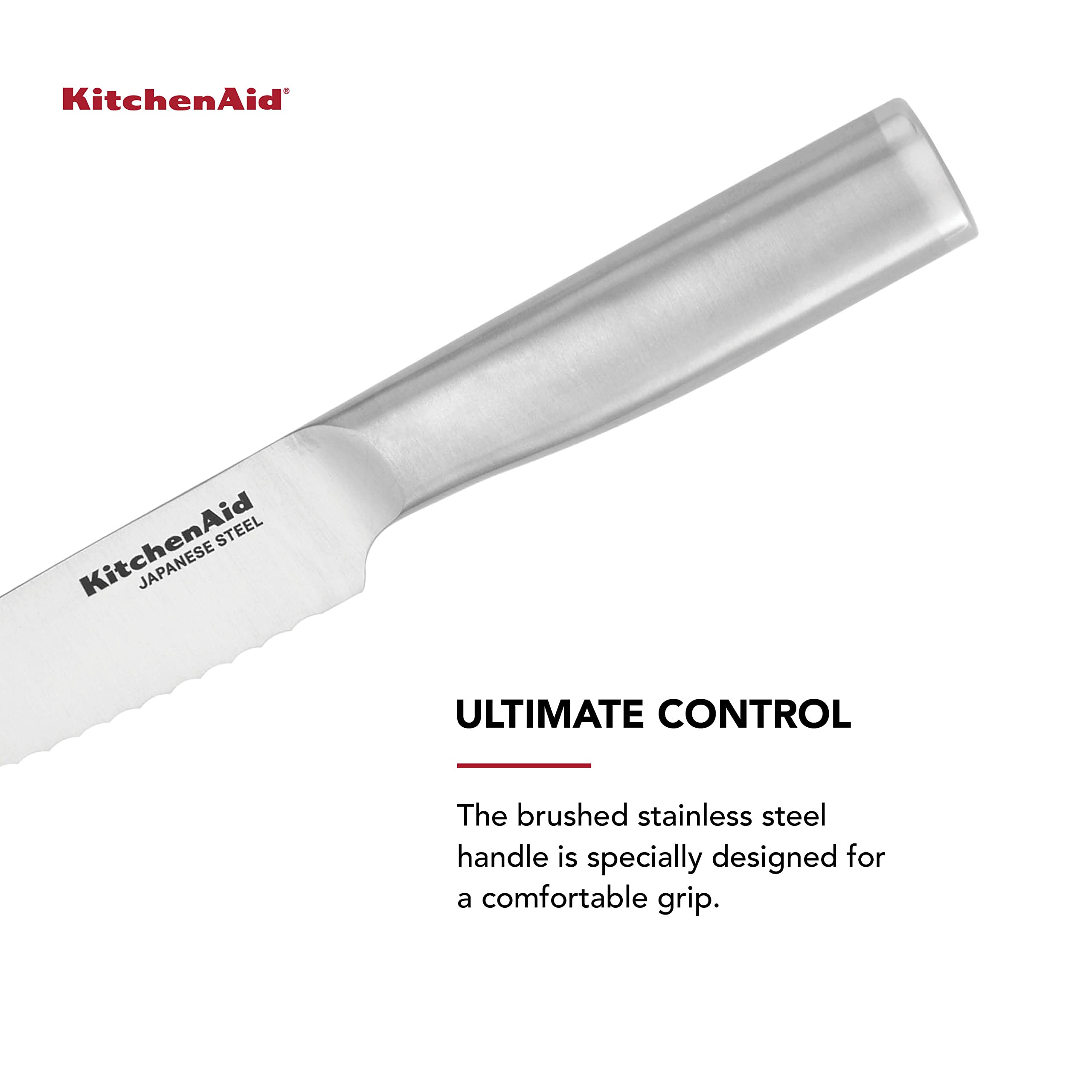 Foto 5 pulgar | Cuchillo Kitchenaid Gourmet De Acero Inoxidable Forjado De 14 Cm Con Funda - Venta Internacional.