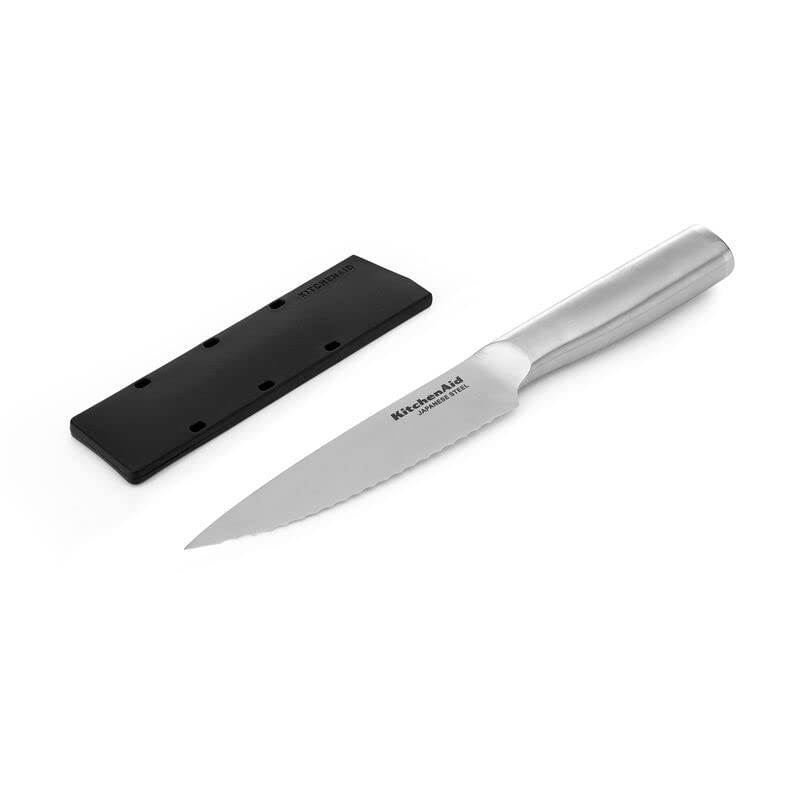 Foto 7 pulgar | Cuchillo Kitchenaid Gourmet De Acero Inoxidable Forjado De 14 Cm Con Funda - Venta Internacional.
