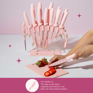 Foto 5 | Juego De Bloques De Cuchillos Paris Hilton De Acero Inoxidable De 16 Piezas - Venta Internacional.