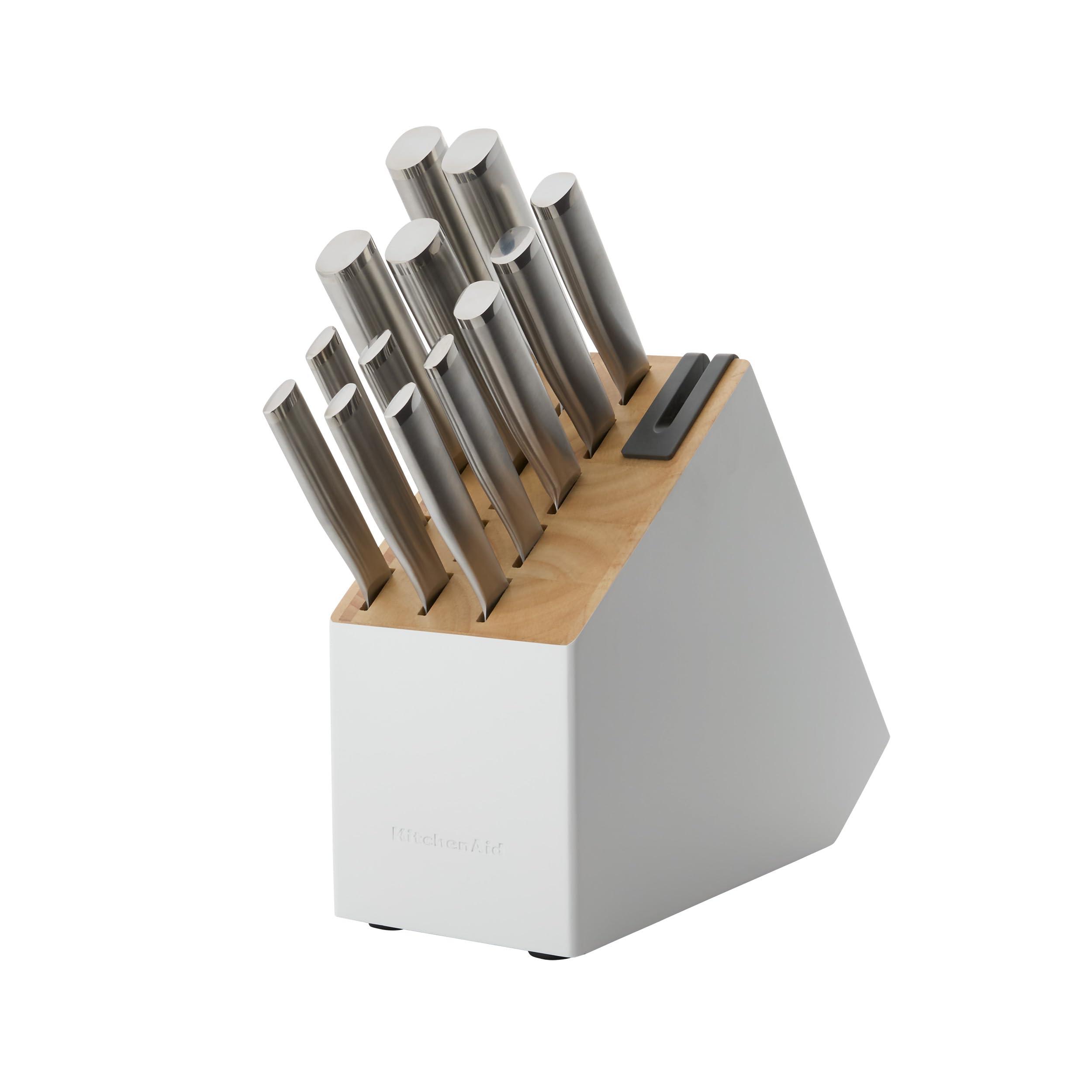 Juego De Cuchillos Kitchenaid Slim, Bicolor, 14 Piezas, Blanco - Venta Internacional.