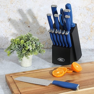 Foto 6 | Juego De Bloques De Cuchillos Para Cubiertos Oster Langmore, 15 Piezas, Acero Inoxidable - Venta Internacional.