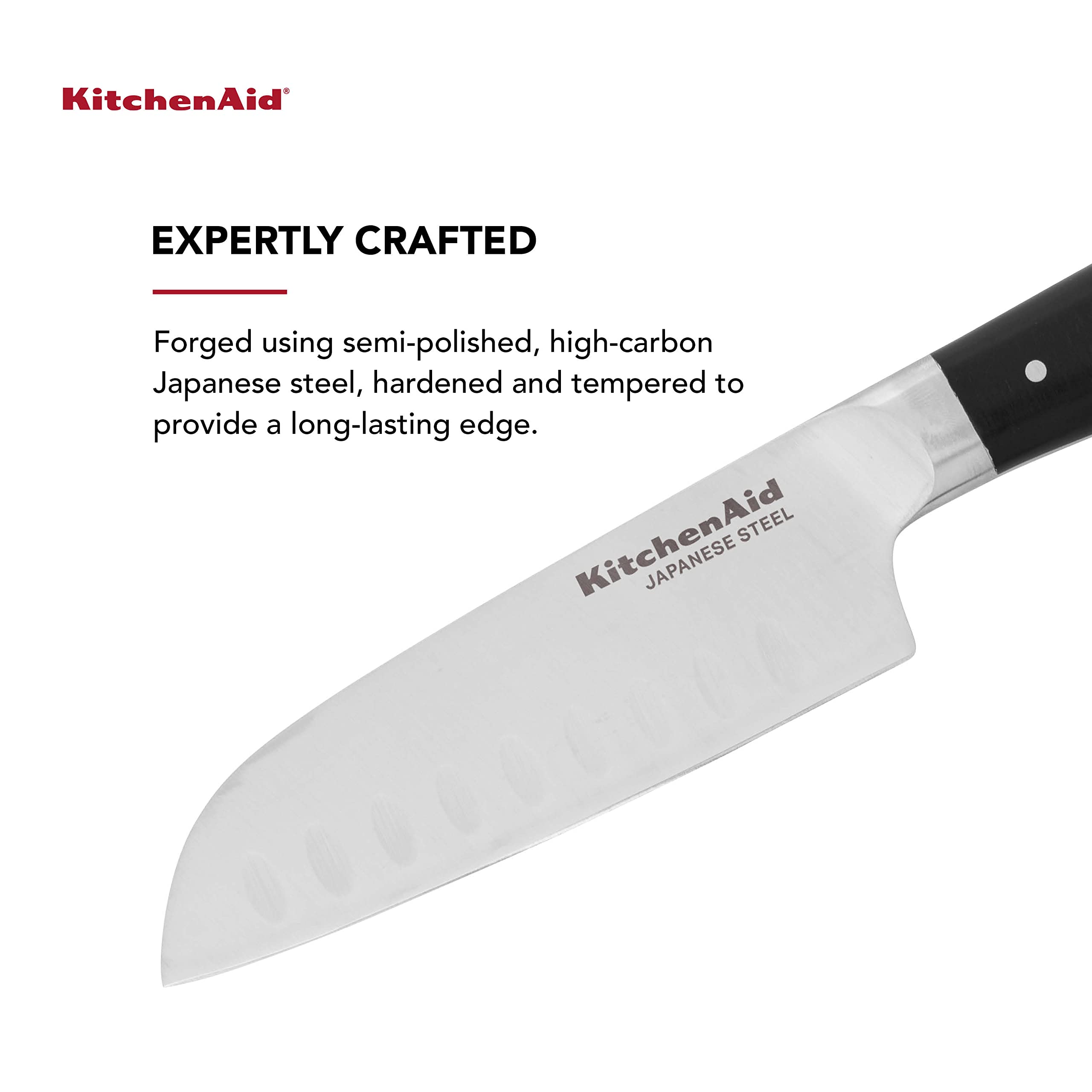 Foto 3 pulgar | Cuchillo Kitchenaid Gourmet Forjado Con Triple Remache Santoku De 12,7 Cm - Venta Internacional.