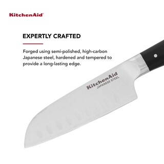 Foto 2 | Cuchillo Kitchenaid Gourmet Forjado Con Triple Remache Santoku De 12,7 Cm - Venta Internacional.