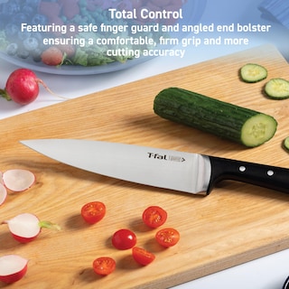 Foto 7 | Juego De Cuchillos T-fal Ice Force Santoku De 18 Cm Y Utility De 11 Cm, Color Negro - Venta Internacional.