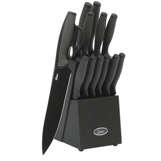 Foto 1 | Juego De Cubiertos Con Forma De Bloque De Cuchillos Oster Slicecraft, 14 Piezas, Color Negro - Venta Internacional.