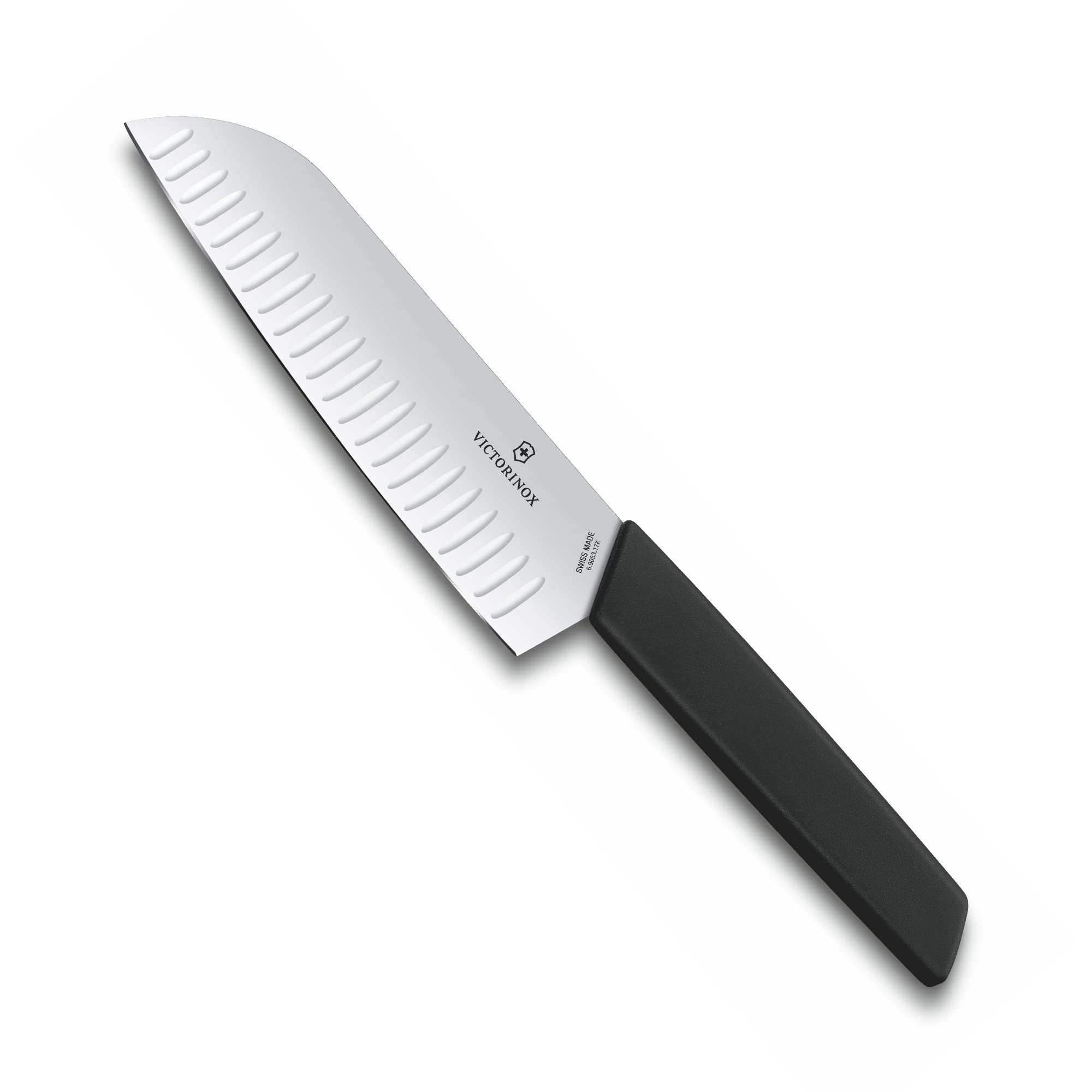Cuchillo Victorinox Swiss Modern Santoku De 18 Cm Con Mango Negro - Venta Internacional.