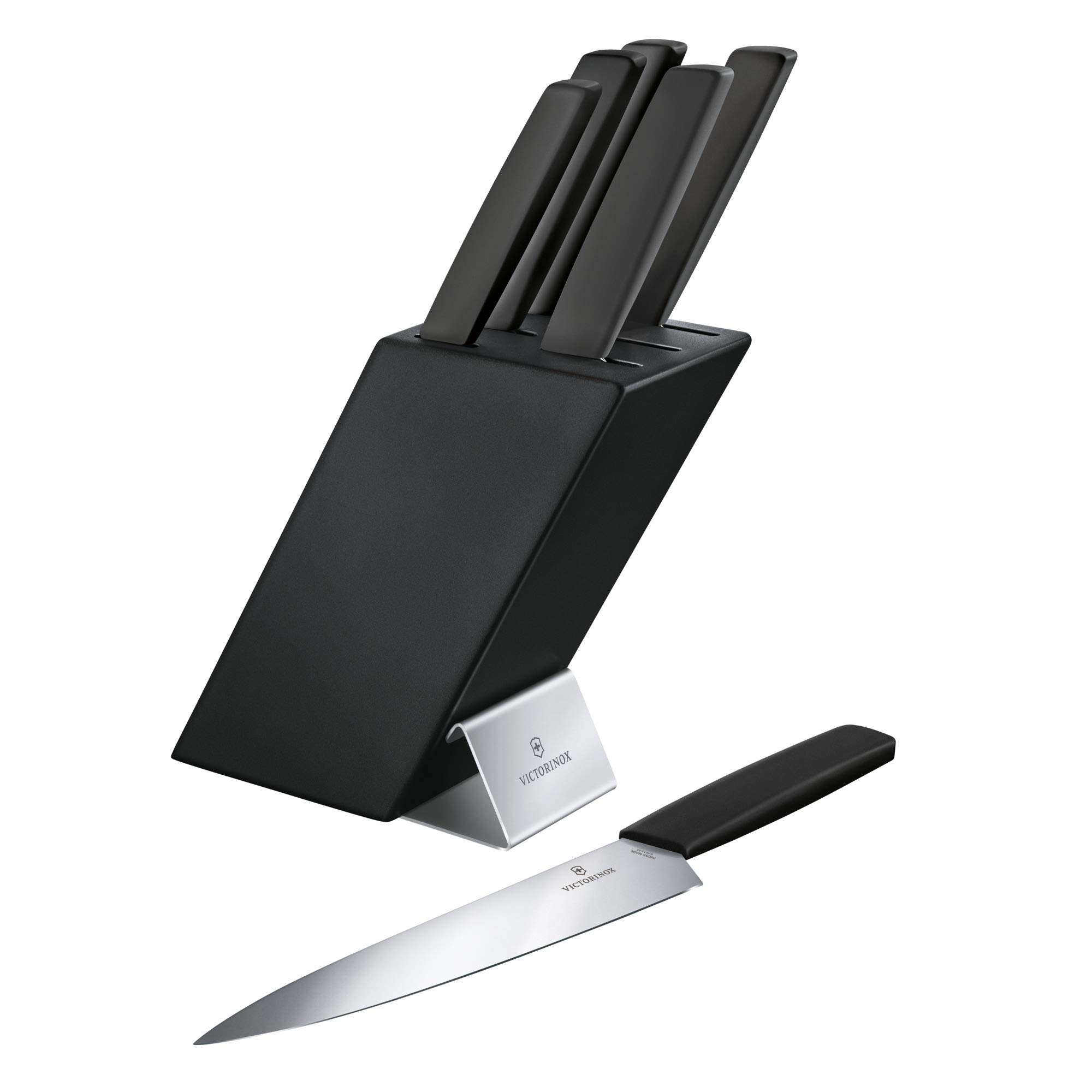 Foto 4 pulgar | Cuchillo Victorinox Swiss Modern Santoku De 18 Cm Con Mango Negro - Venta Internacional.