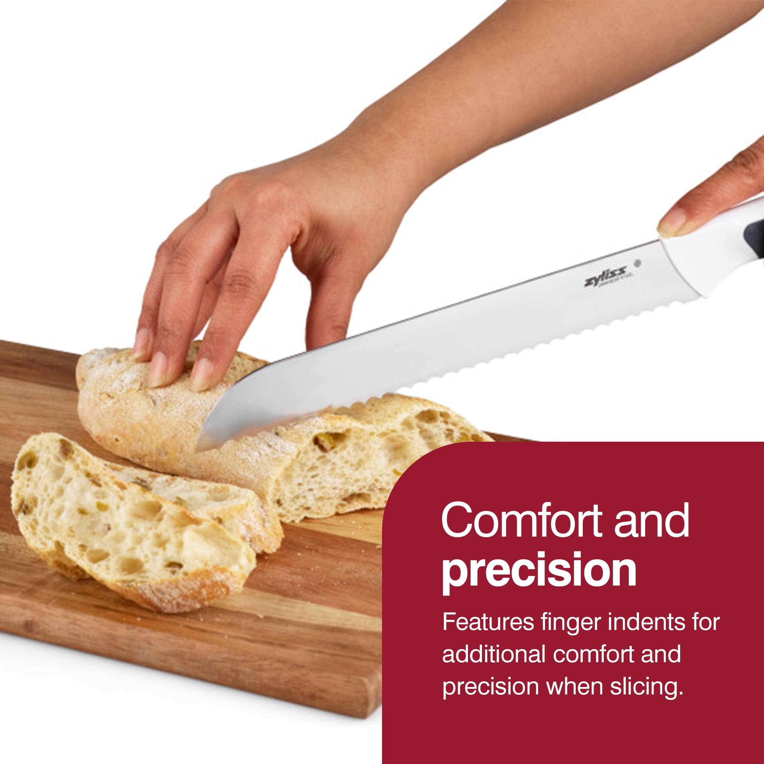 Foto 4 pulgar | Cuchillo Zyliss Comfort De Acero Inoxidable Japonés De 20 Cm Con Protector - Venta Internacional.