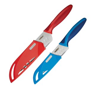 Foto 1 | Juego De Cuchillos Zyliss Santoku De 2 Piezas De Acero Inoxidable Con Funda - Venta Internacional.