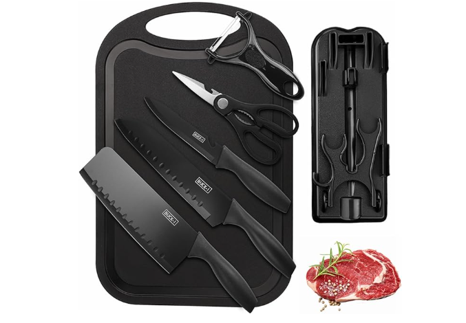 Foto 1 | Xtellar Juego De Cuchillos De Cocina 7 Piezas, Juego De Cuchillos De Chef, Cuchillos Afilados