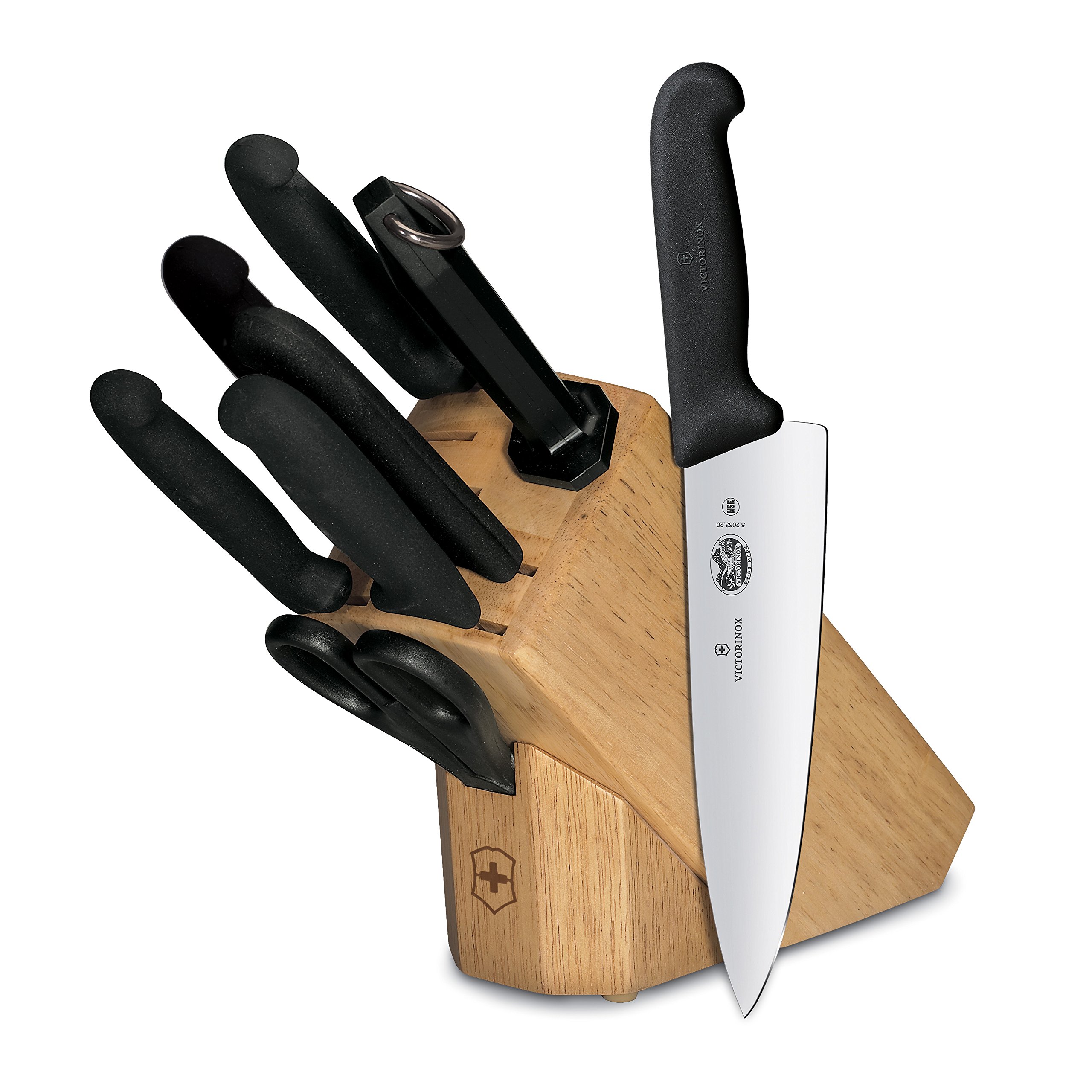 Foto 2 pulgar | Juego De Bloques De Cuchillos Victorinox Forschner De 8 Piezas Con Bloque De Madera Dura - Venta Internacional.