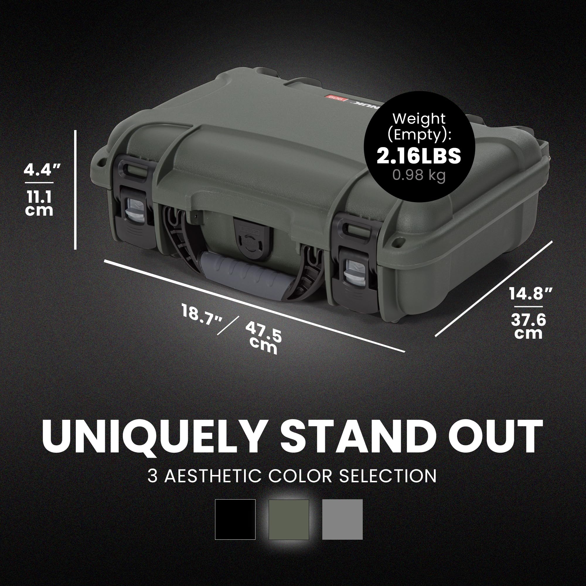 Foto 5 | Funda Impermeable Para Cuchillos Nanuk 909 Con 8 Ranuras, 32 Cm, Color Oliva - Venta Internacional.