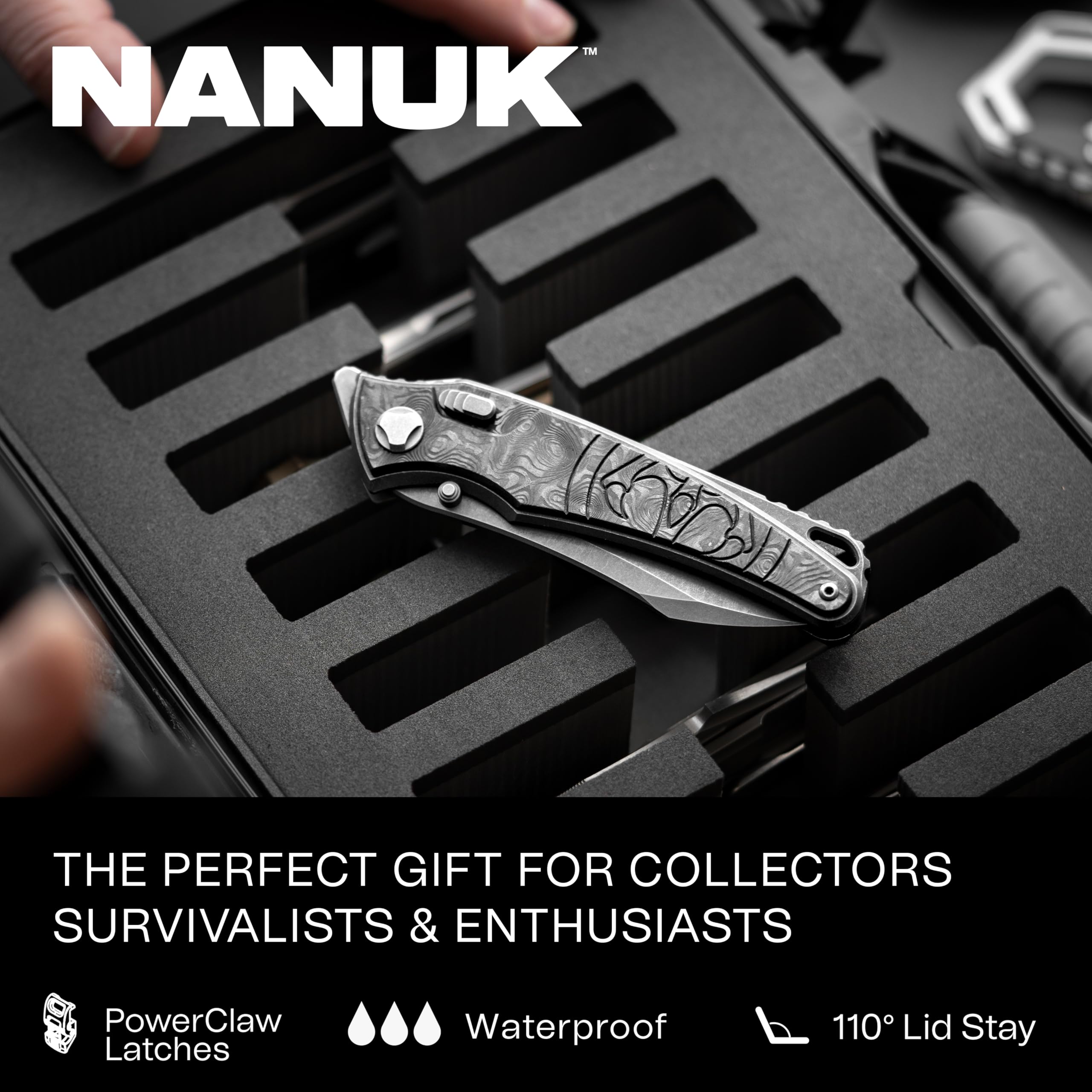 Foto 6 | Funda Impermeable Para Cuchillos Nanuk 909 Con 8 Ranuras, 32 Cm, Color Oliva - Venta Internacional.