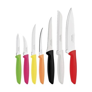 Foto 1 | Juego De Cuchillos Tramontina 230498966 Plenus 7 Piezas Aero Inox Mangos De Dif Colores