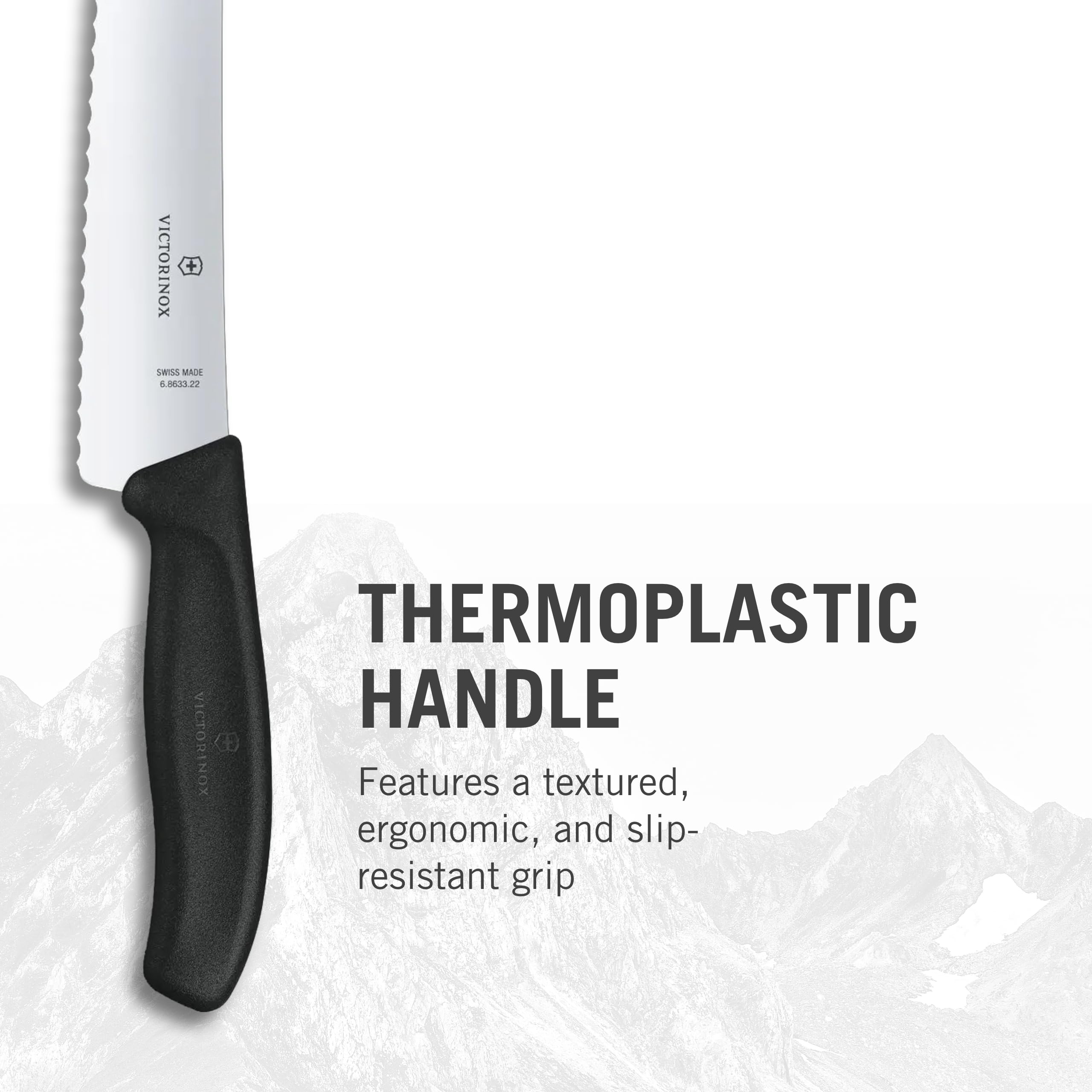 Foto 5 pulgar | Cuchillo Para Pan Victorinox Swiss Classic Serrado 8,5 Cm Negro - Venta Internacional.