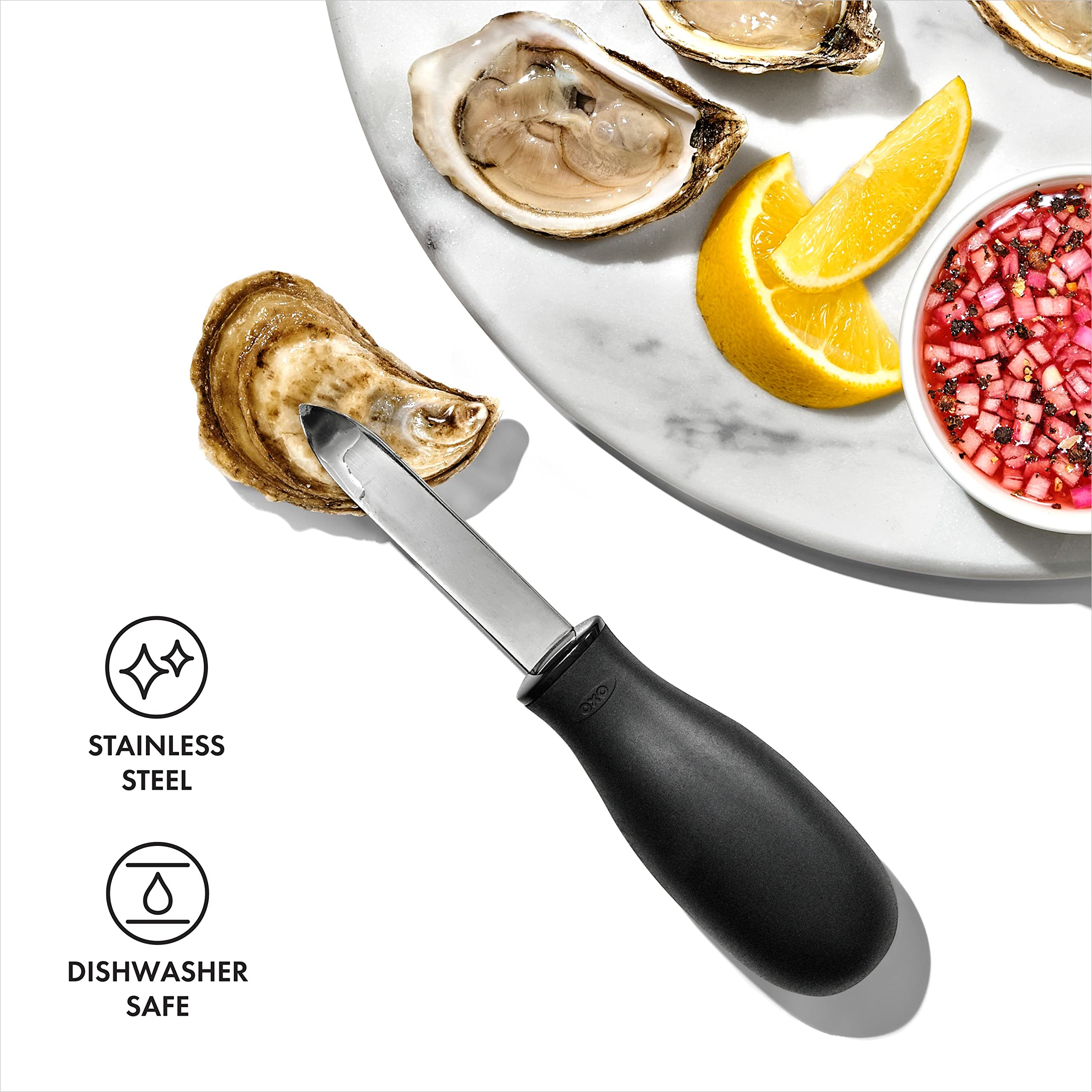 Foto 7 pulgar | Cuchillo Oyster Oxo Good Grips De Acero Inoxidable Antideslizante Negro/s - Venta Internacional.
