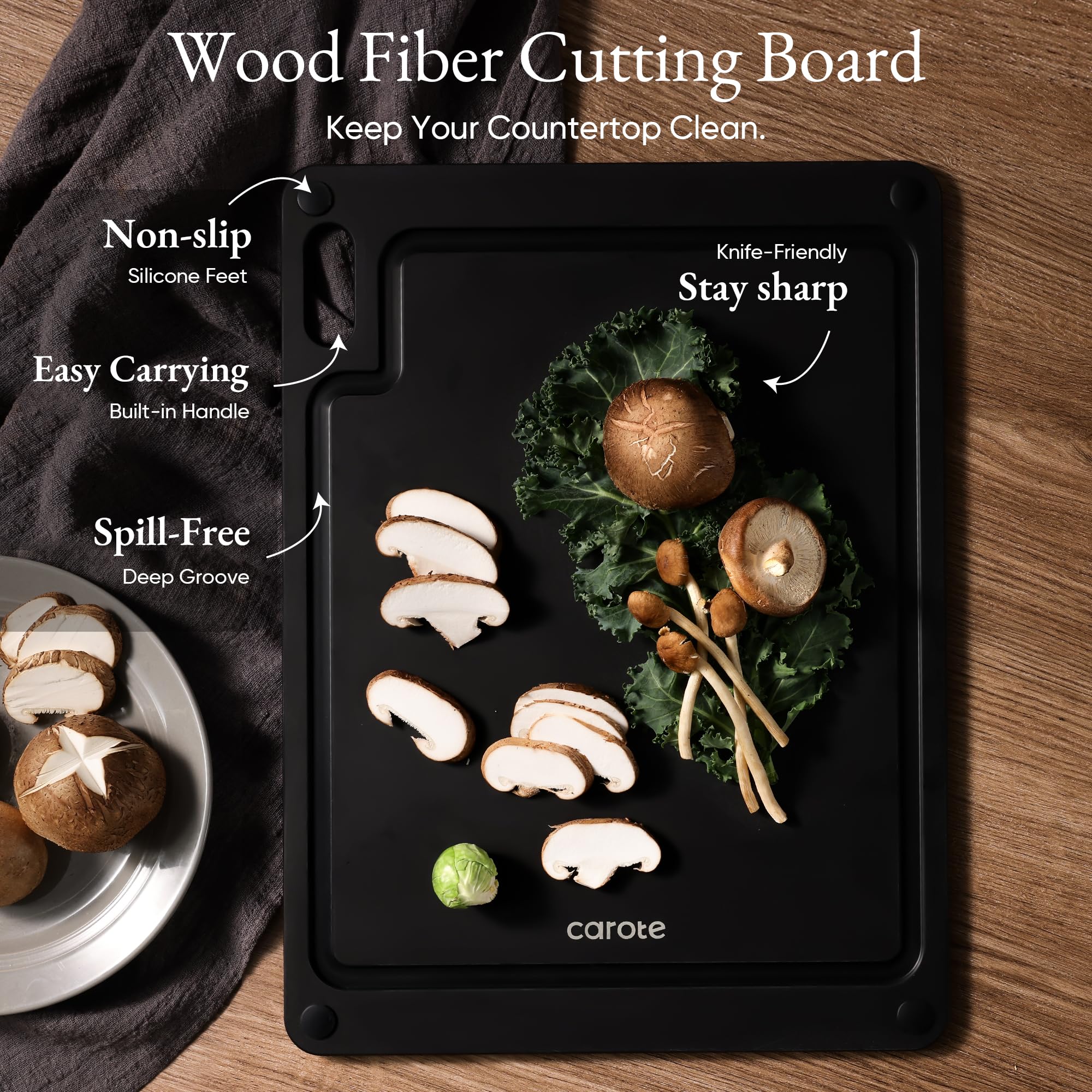 Foto 4 pulgar | Juego De Cuchillos Y Tablas De Cortar Carote, 6 Unidades, Cuchillos De Cocina - Venta Internacional.