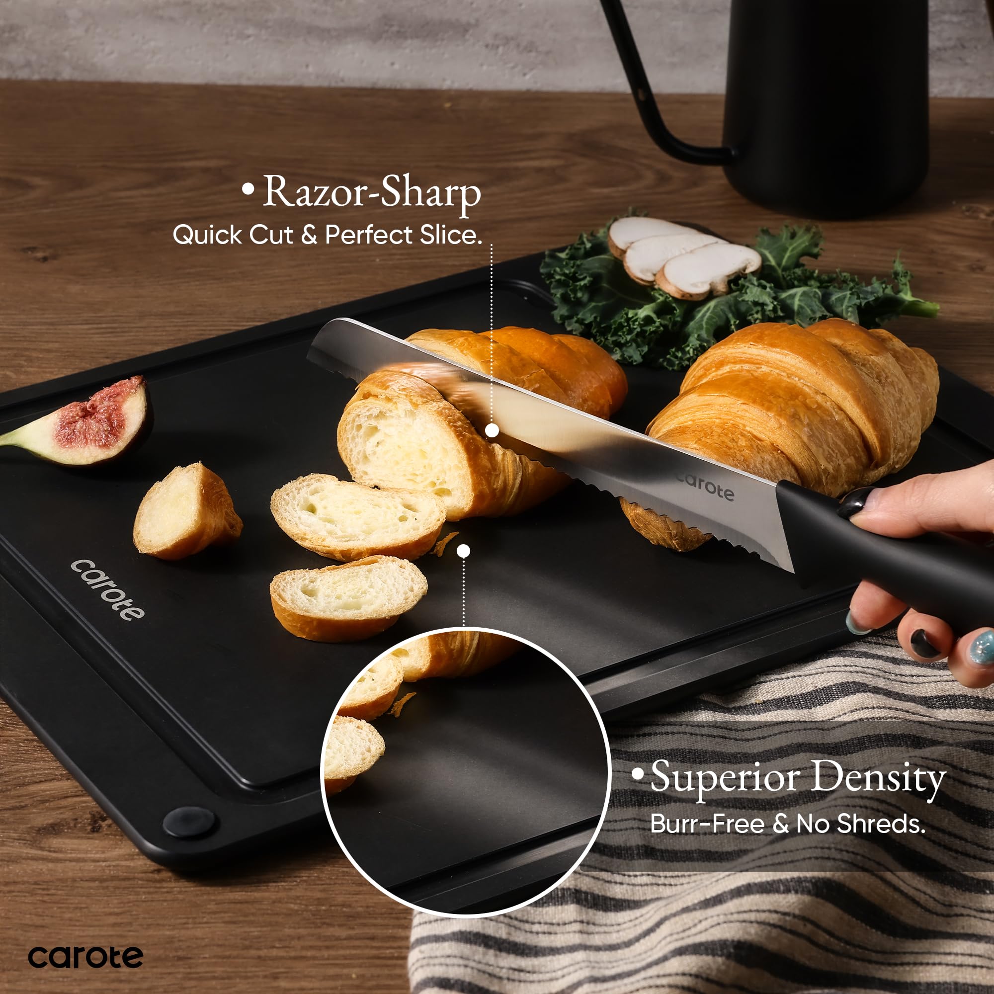 Foto 4 | Juego De Cuchillos Y Tablas De Cortar Carote, 6 Unidades, Cuchillos De Cocina - Venta Internacional.