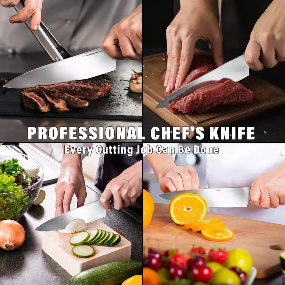 Foto 5 pulgar | Xtellar Cuchillo Profesional De Cocina De 20cm En Acero Inoxidable Superior, Chef Premium