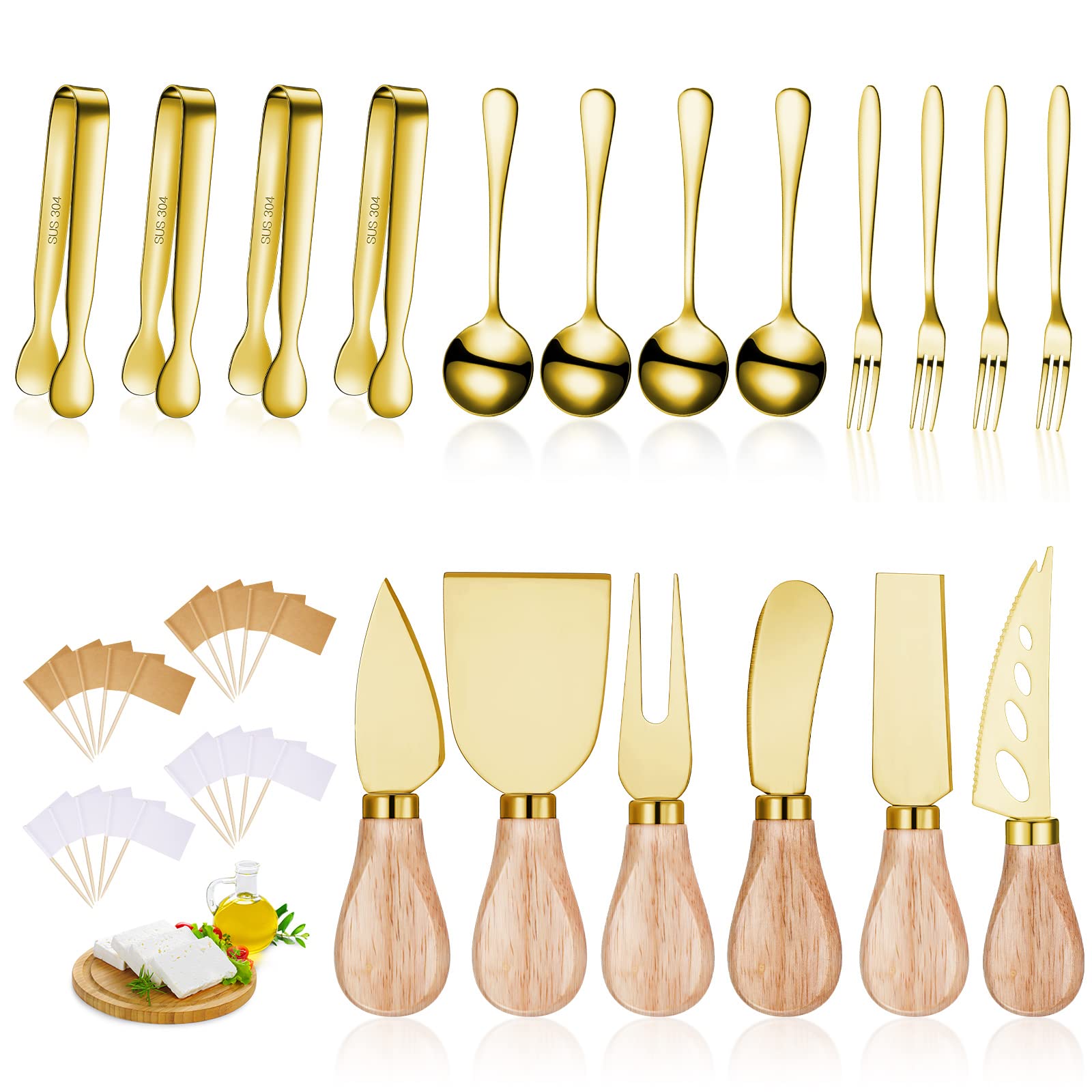 Juego De Cuchillos Esparcidores Para Tablas De Charcutería, 18 Piezas - Venta Internacional.