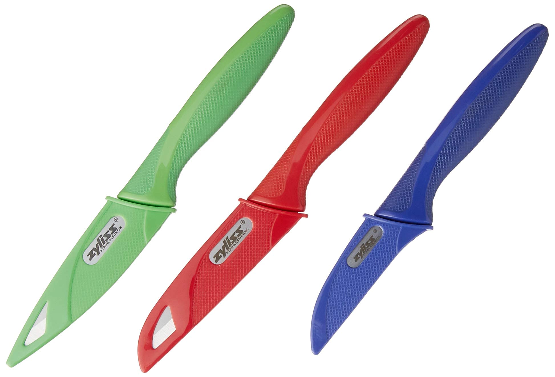 Foto 2 pulgar | Juego De Cuchillos Zyliss Peeling & Paring De 3 Piezas Con Fundas - Venta Internacional.