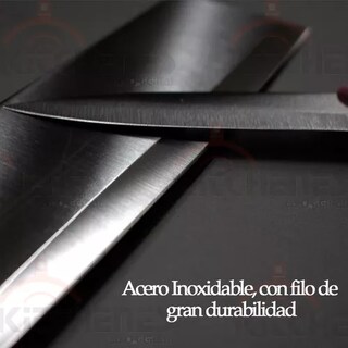 Foto 6 | Juego Set De 2 Cuchillos Para Cocina Acero Inoxidable Color Rosa