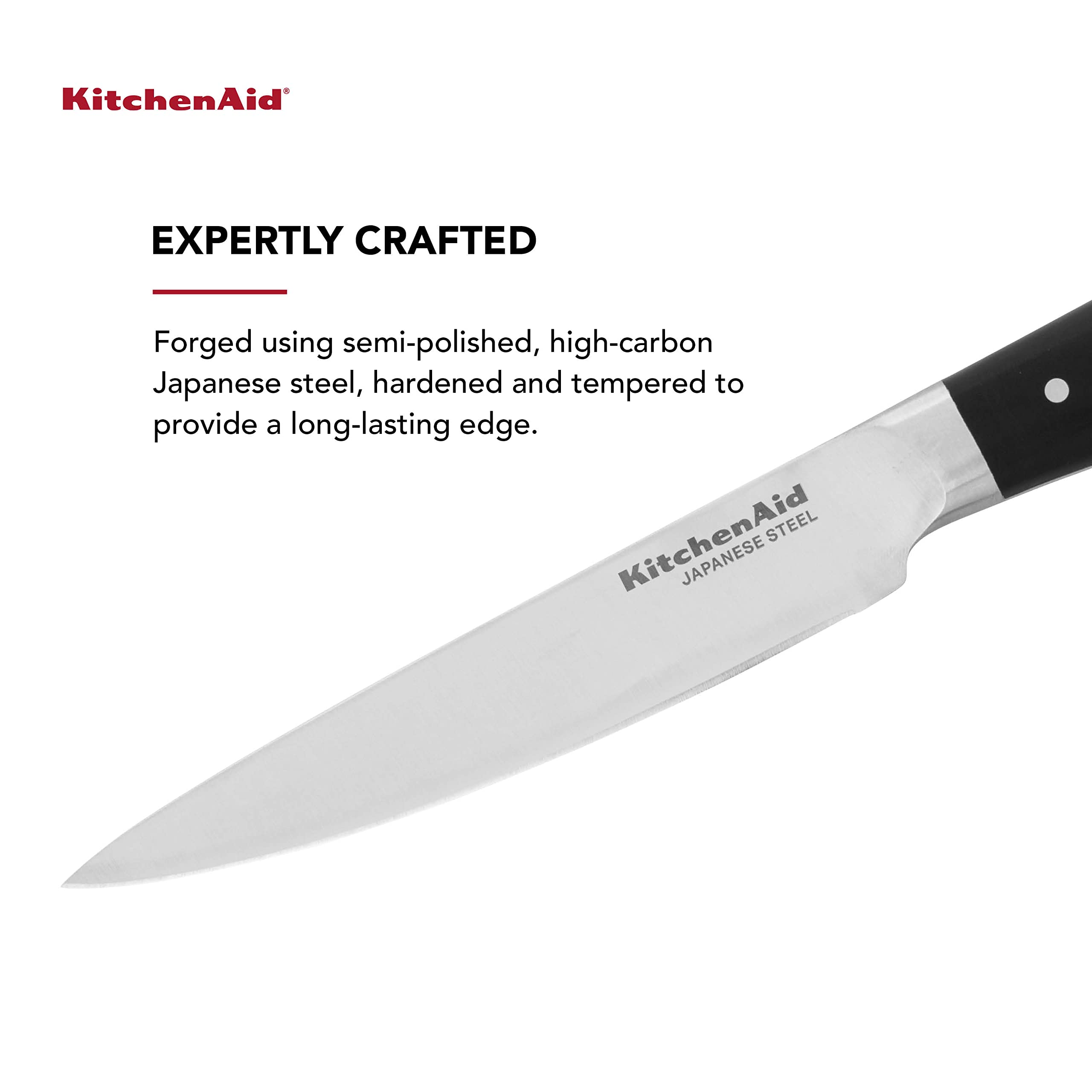 Foto 2 | Cuchillo Kitchenaid Gourmet, Triple Remache Forjado, 11 Cm, Con Funda De Hoja - Venta Internacional.