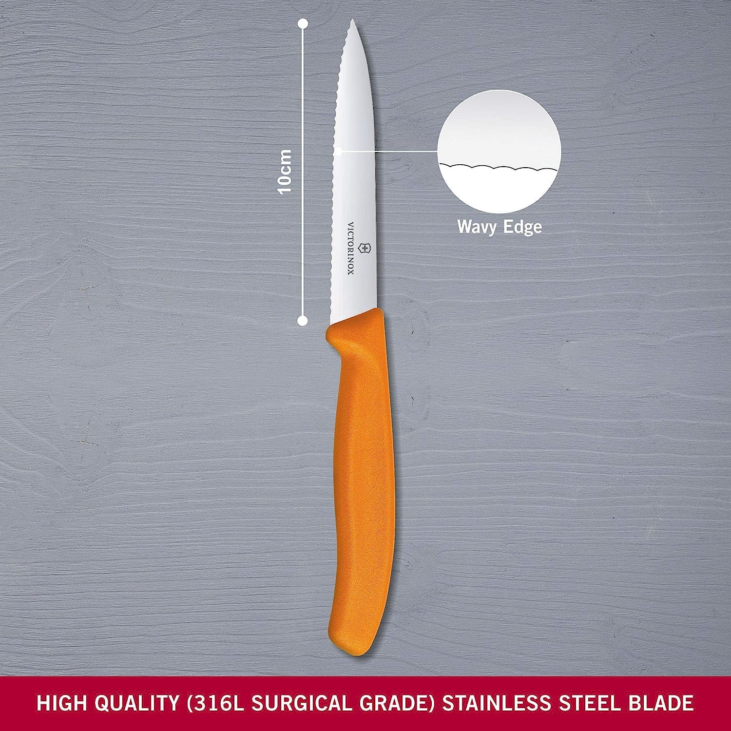 Foto 3 pulgar | Cuchillo De Pelar Victorinox Swiss Classic 6.7736.l9 Naranja 10 Cm - Venta Internacional.