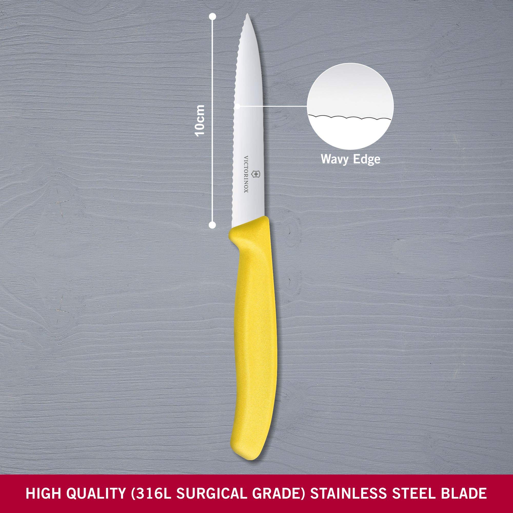 Foto 3 pulgar | Cuchillo De Pelar Victorinox Swiss Classic 6.7736.l8 10 Cm Amarillo - Venta Internacional.