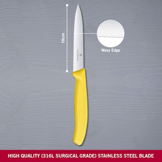 Foto 2 | Cuchillo De Pelar Victorinox Swiss Classic 6.7736.l8 10 Cm Amarillo - Venta Internacional.