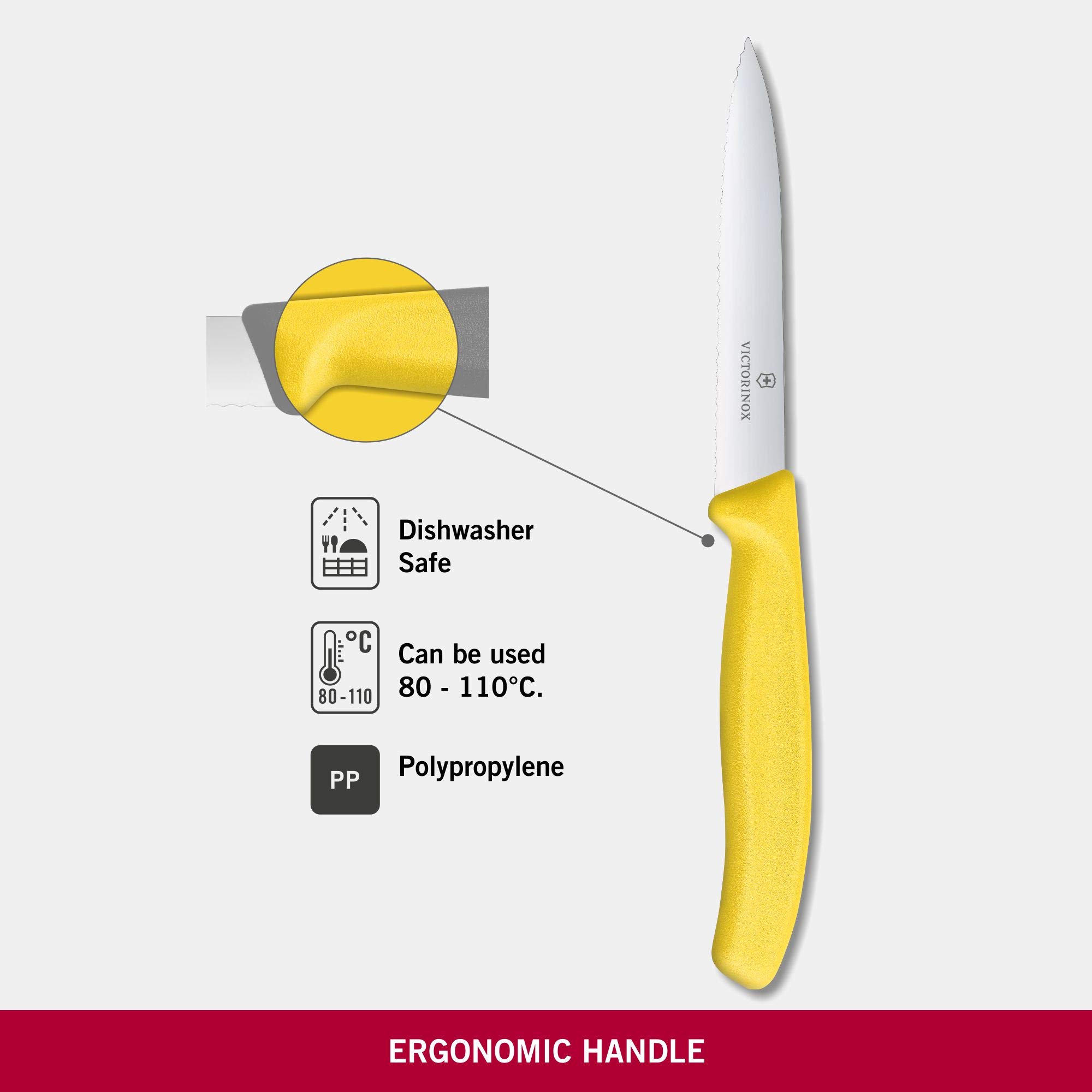 Foto 5 pulgar | Cuchillo De Pelar Victorinox Swiss Classic 6.7736.l8 10 Cm Amarillo - Venta Internacional.