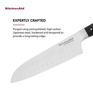Foto 2 | Cuchillo Kitchenaid Gourmet Forjado Con Triple Remache Santoku De 18 Cm - Venta Internacional.