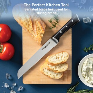 Foto 5 | Cuchillo Para Pan T-fal Ice Force 20 Cm De Acero Inoxidable Alemán - Venta Internacional.