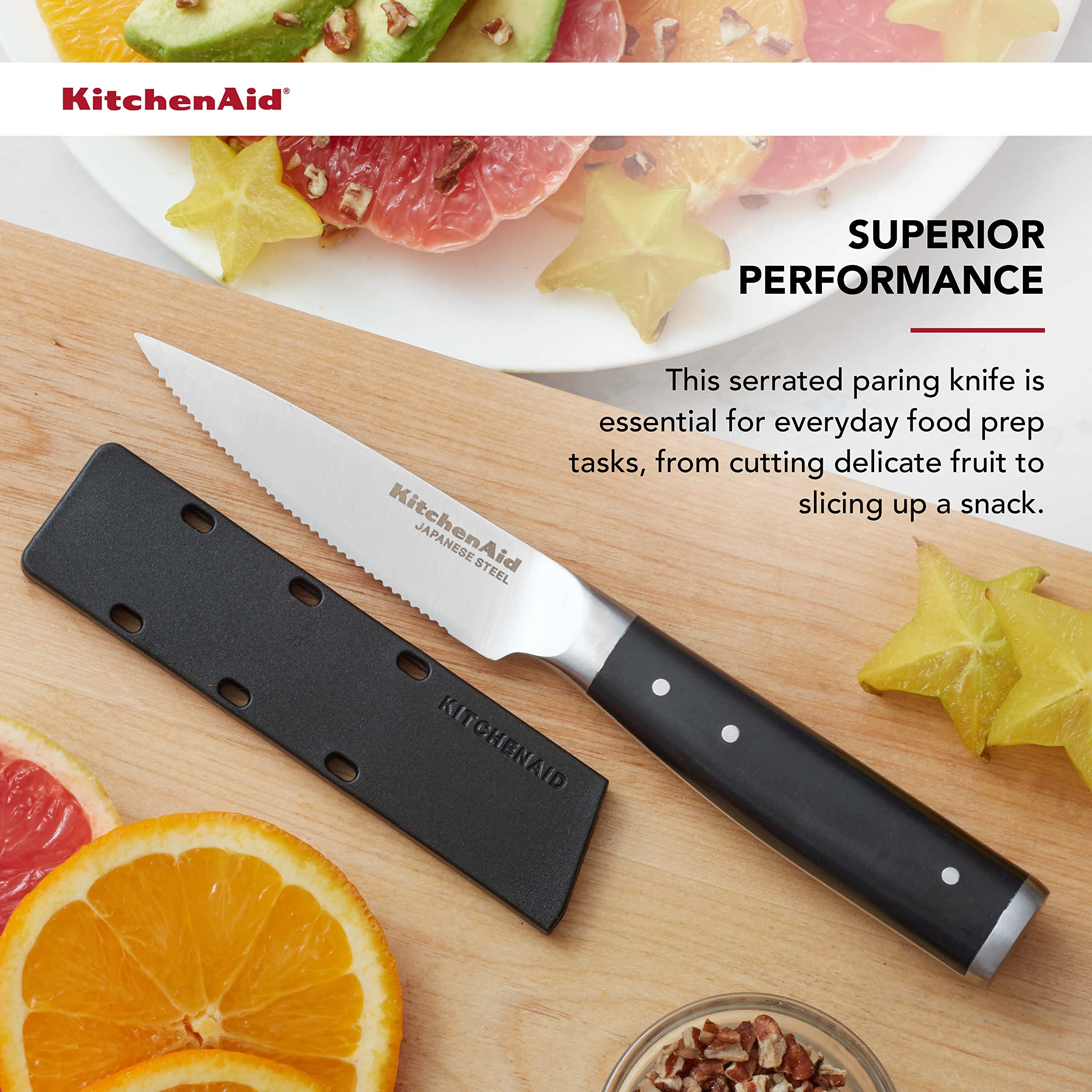 Foto 4 pulgar | Cuchillo Kitchenaid Gourmet Forjado Con Triple Remache, 3.5 Pulgadas - Venta Internacional.