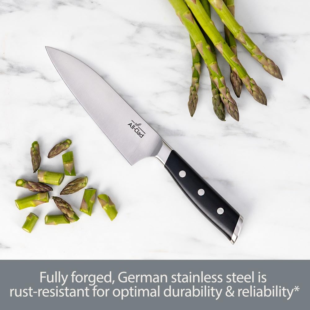 Foto 2 | Cuchillo De Chef Totalmente Revestido De Acero Inoxidable Alemán Forjado De 15 Cm - Venta Internacional.