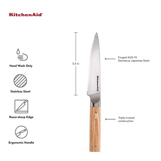 Foto 6 | Cuchillo Kitchenaid De Primera Calidad, Forjado, Serrado, Hoja Utilitaria De 14 Cm - Venta Internacional.