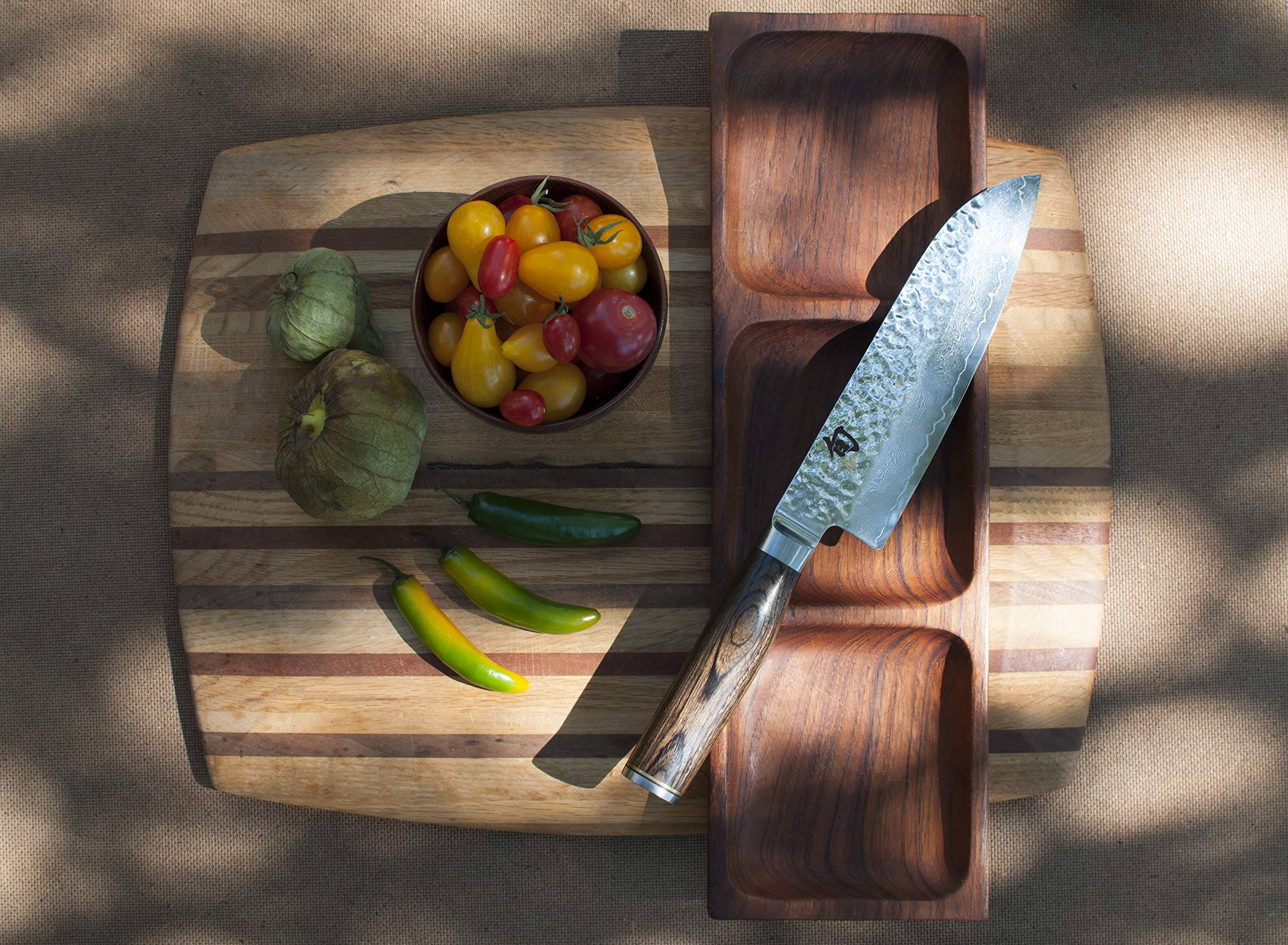 Foto 3 pulgar | Cuchillo Santoku Shun Premier De 7 Pulgadas Hecho A Mano En Japón - Venta Internacional.