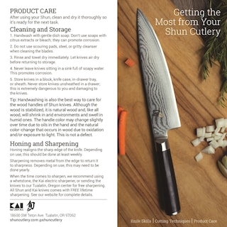 Foto 5 | Cuchillo Santoku Shun Premier De 7 Pulgadas Hecho A Mano En Japón - Venta Internacional.