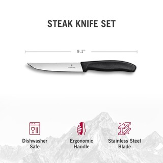 Foto 4 | Juego De Cuchillos Para Carne Victorinox Swiss Classic De 6 Piezas De Acero Inoxidable - Venta Internacional.