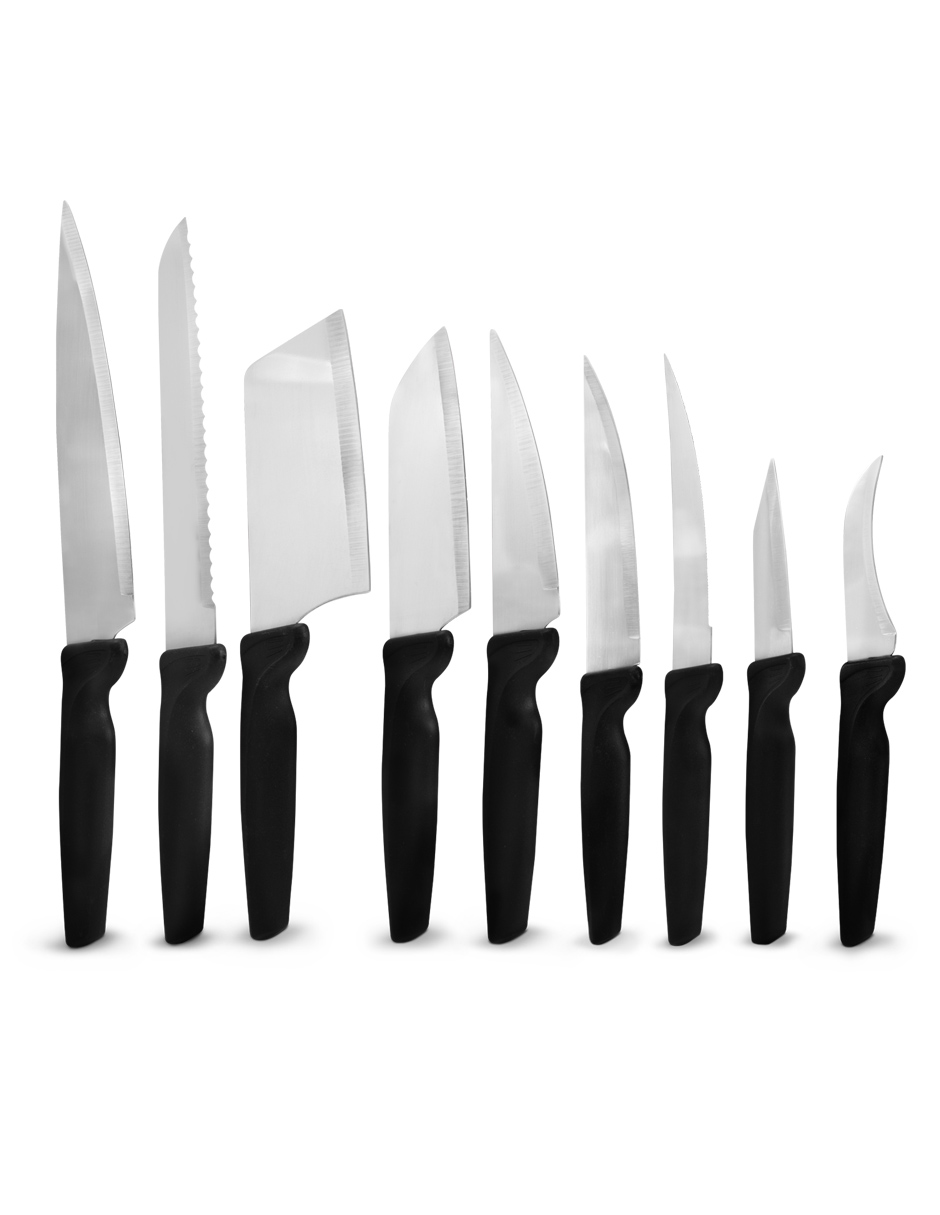 Foto 1 | Set De 9 Cuchillos De Cocina