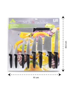 Foto 4 | Set De 9 Cuchillos De Cocina