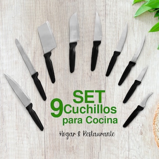 Foto 5 | Set De 9 Cuchillos De Cocina